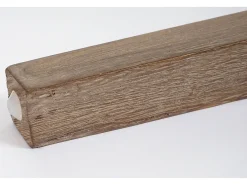 Silla de comedor Littau (juego de 6), Tejido, gris, estructura de las patas: roble