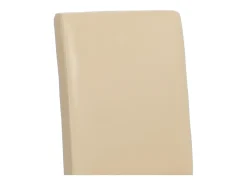 Silla de comedor Littau (juego de 6), cuero, crema, patas claras