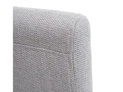 Silla de comedor Littau (juego de 6), textil, crema-beige, patas oscuras