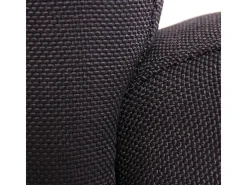 Silla de comedor Littau (juego de 4), Textil, negro, patas oscuras