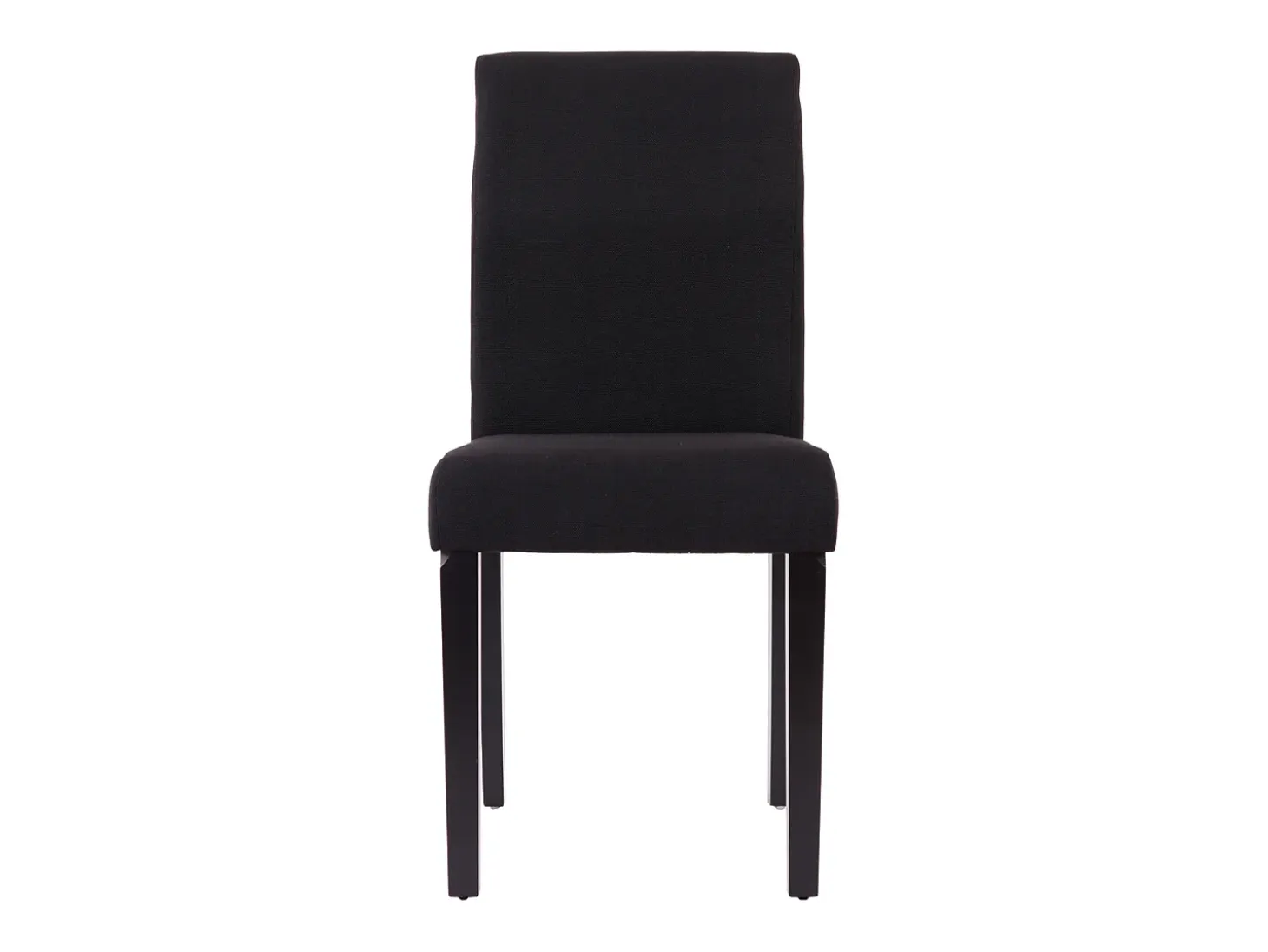 Silla de comedor Littau (juego de 4), Textil, negro, patas oscuras