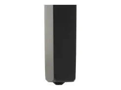 Silla de comedor Littau (juego de 4), Cuero sintético, negro, patas oscuras