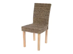 Silla de comedor Littau (set de 4) ratán