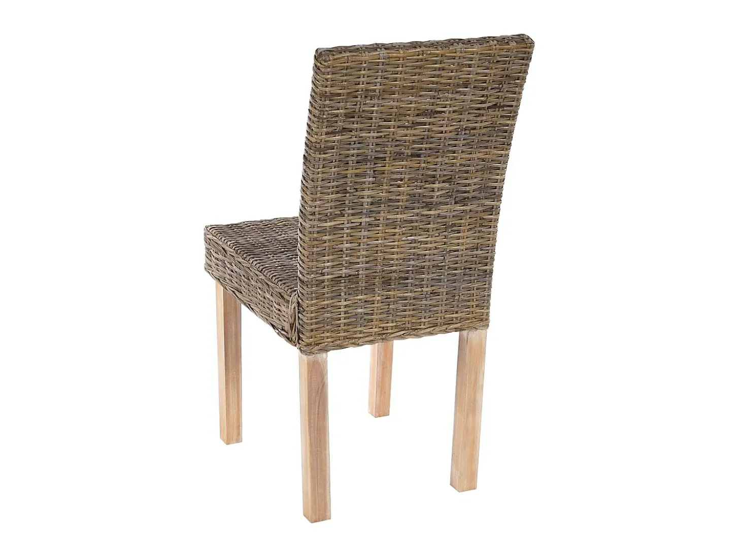 Silla de comedor Littau (set de 4) ratán