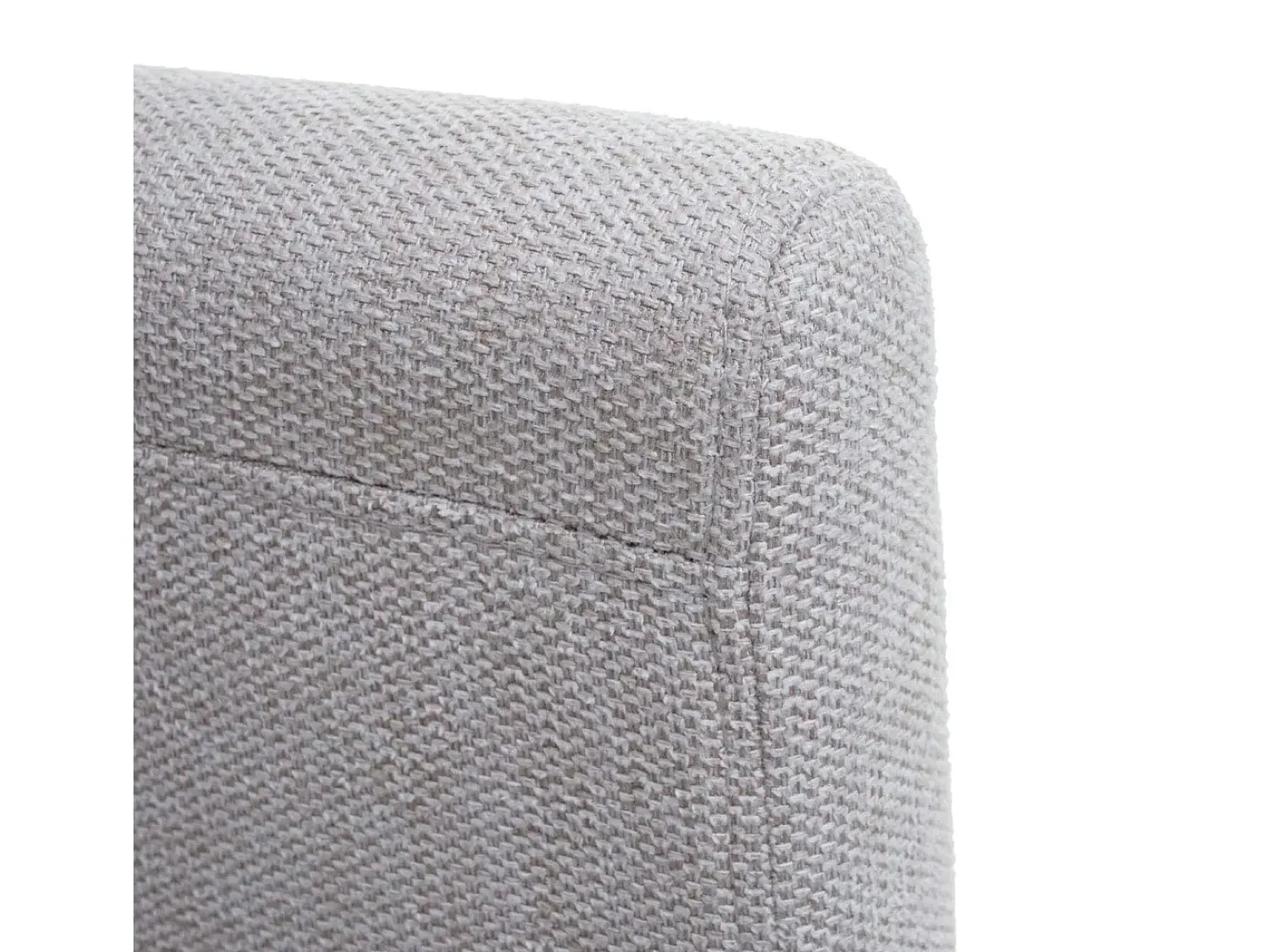 Silla de comedor Littau (set de 2), textil, crema-beige, patas oscuras