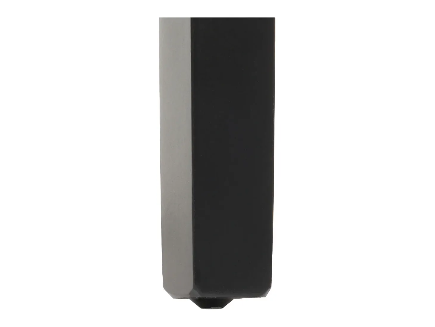 Silla de comedor Littau (set de 2), cuero, negro, patas oscuras