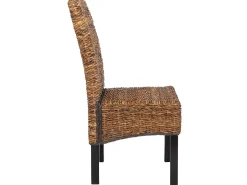 Silla de comedor Loiret (lote de 2), oscuro, sin cojín