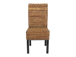 Silla de comedor Loiret (lote de 2), oscuro, sin cojín