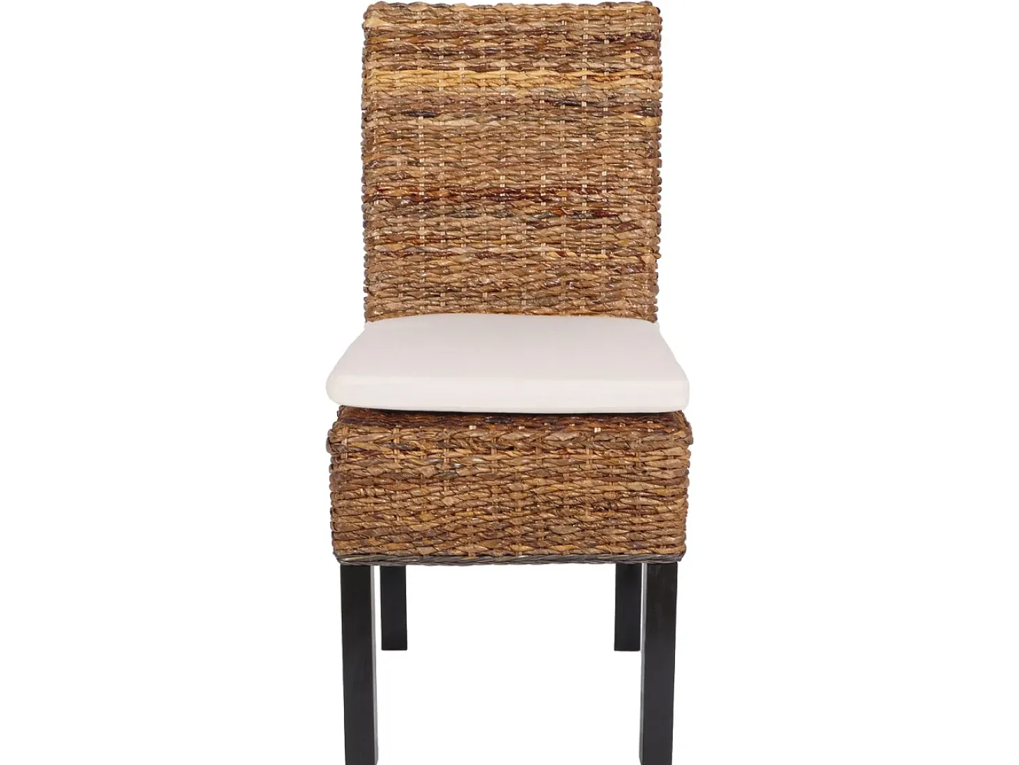 Silla de comedor Loiret (lote de 2), oscuro, con cojín