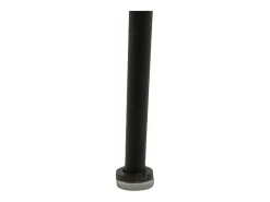Silla de comedor Louise en terciopelo negro.