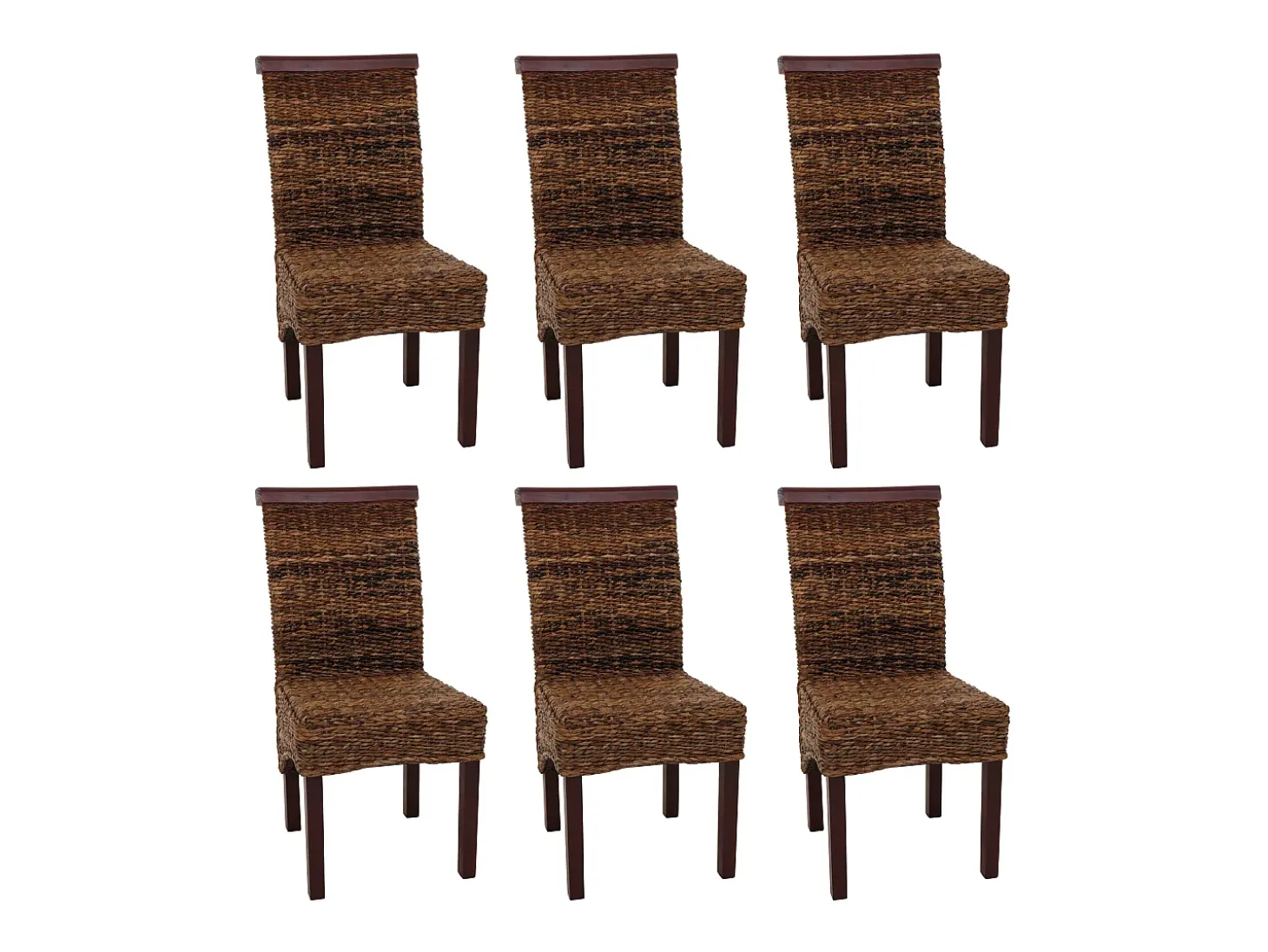 Silla de comedor Manfredonia (set de 6), luz, sin cojín