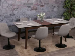 Silla de comedor MCW-A60, gris