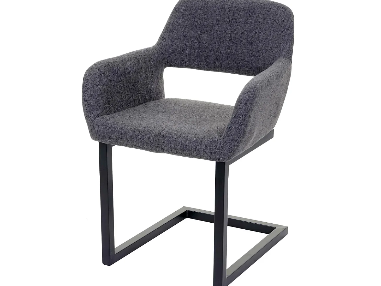 Silla de comedor MCW-A50 II, tela, gris