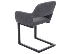 Silla de comedor MCW-A50 II, tela, gris