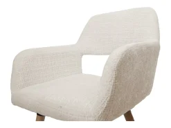 Silla de comedor MCW-A50 II (juego de 6), crema