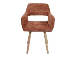 Silla de comedor MCW-A50 II (juego de 6), terracota