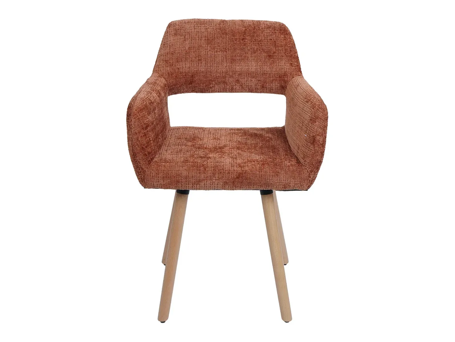 Silla de comedor MCW-A50 II (juego de 6), terracota