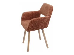 Silla de comedor MCW-A50 II (juego de 6), terracota