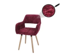 Silla de comedor MCW-A50 II, burdeos