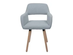Silla de comedor MCW-A50 II, gris claro