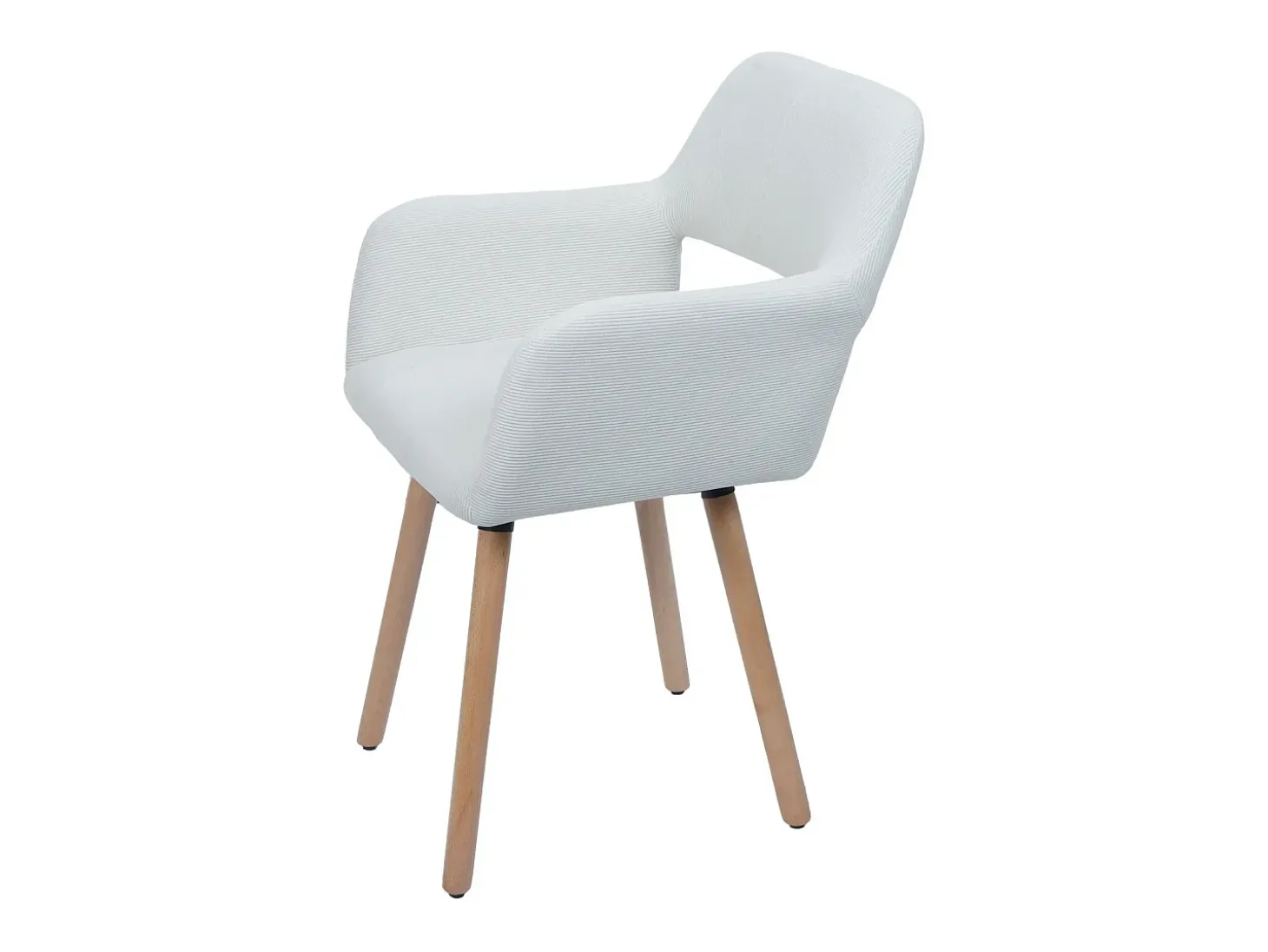 Silla de comedor MCW-A50 II, blanco crema