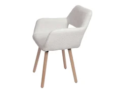 Silla de comedor MCW-A50 II, crema