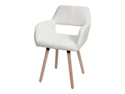 Silla de comedor MCW-A50 II, crema
