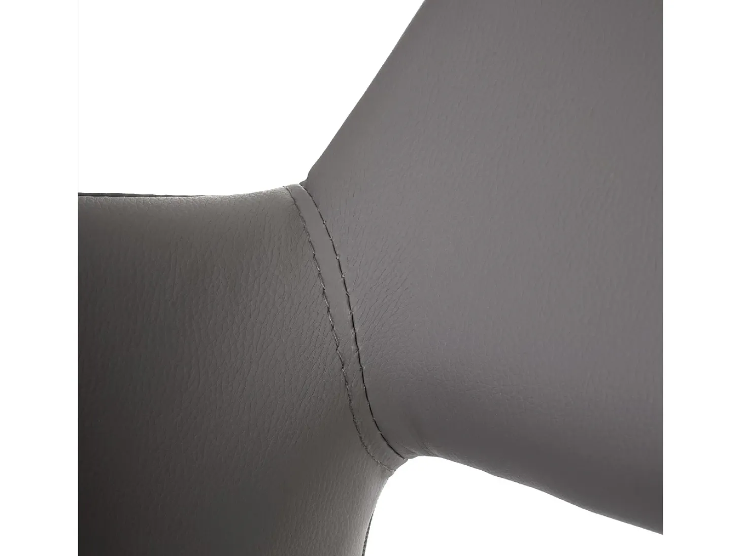 Silla de comedor MCW-A50 II, polipiel, gris topo, patas claras