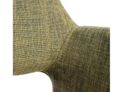 Silla de comedor MCW-A50 II (juego de 6), textil, verde claro, patas claras