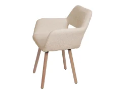 Silla de comedor MCW-A50 II, beige