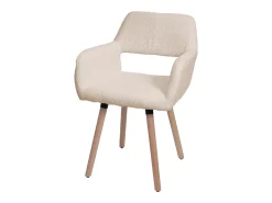 Silla de comedor MCW-A50 II, beige