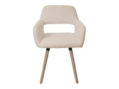 Silla de comedor MCW-A50 II, beige