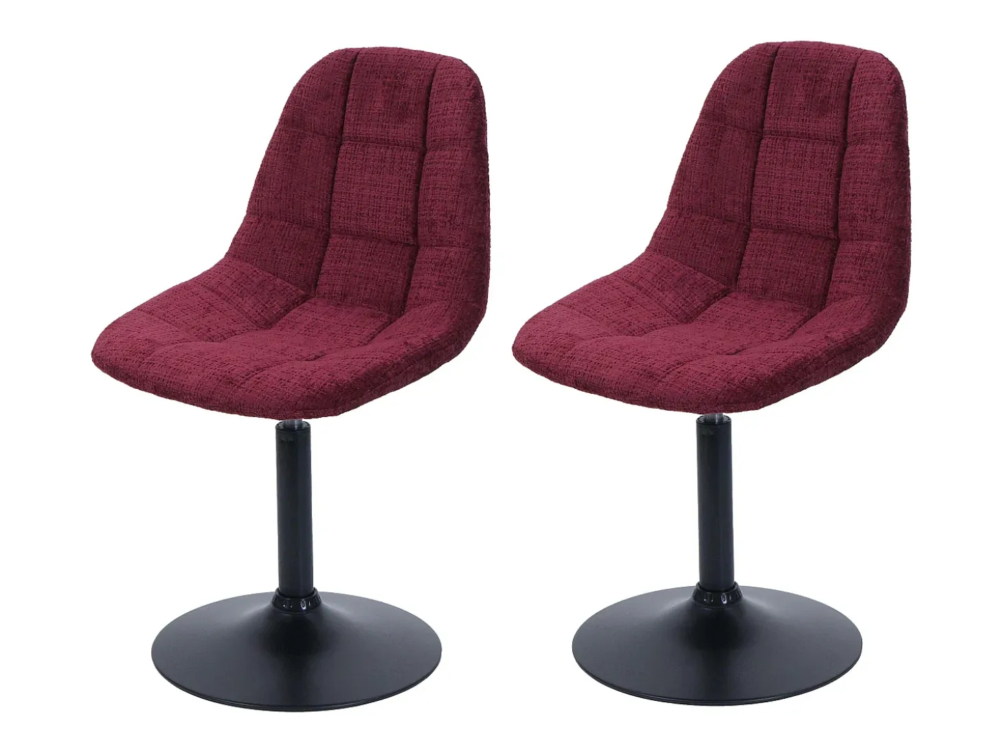 Silla de comedor MCW-A60 (juego de 2), burdeos