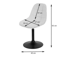 Silla de comedor MCW-A60 (juego de 6), burdeos