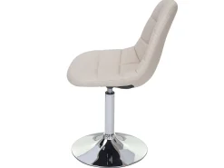 Silla de comedor MCW-A60 (juego de 6), polipiel crema