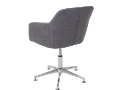 Silla de comedor MCW-A74 (juego de 6), textil, gris