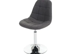 Silla de comedor MCW-A60 (juego de 6), textil gris claro
