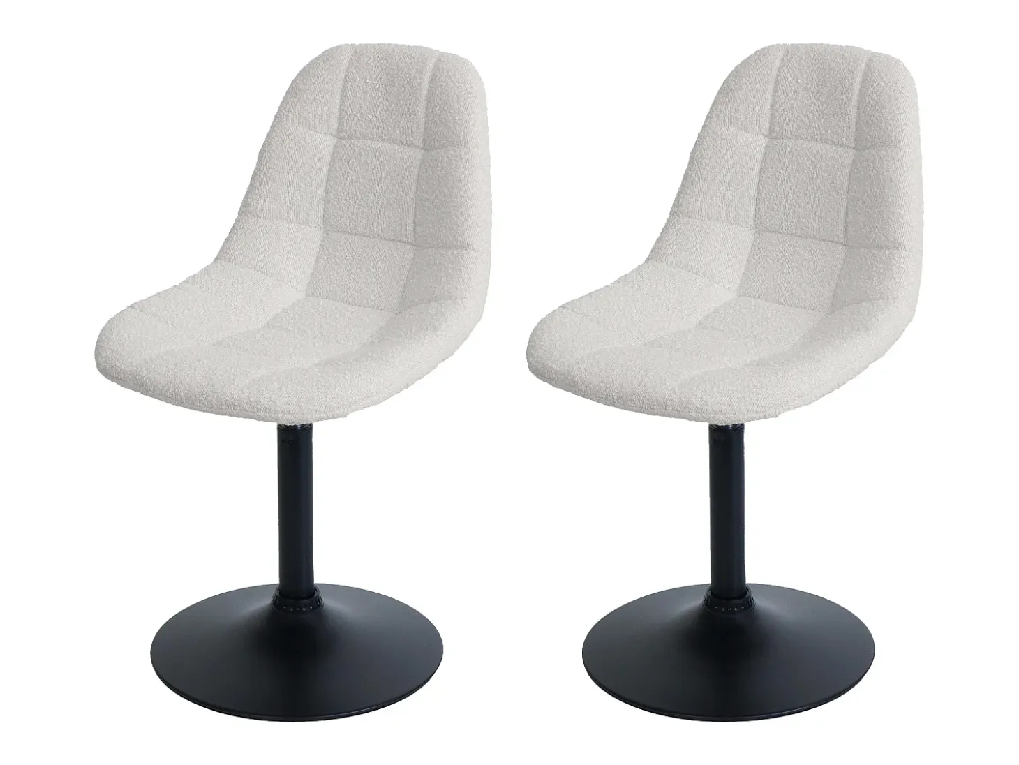 Silla de comedor MCW-A60 (juego de 2), crema