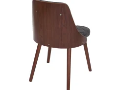 Silla de comedor MCW-A75 (juego de 6), textil gris