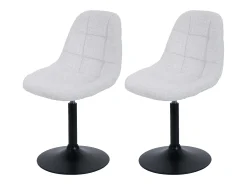 Silla de comedor MCW-A60 (set de 2), crema