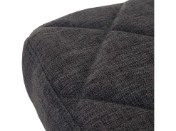 Silla de comedor MCW-A75 (set de 2), textil gris