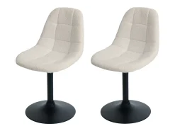 Silla de comedor MCW-A60 (set de 2), beige
