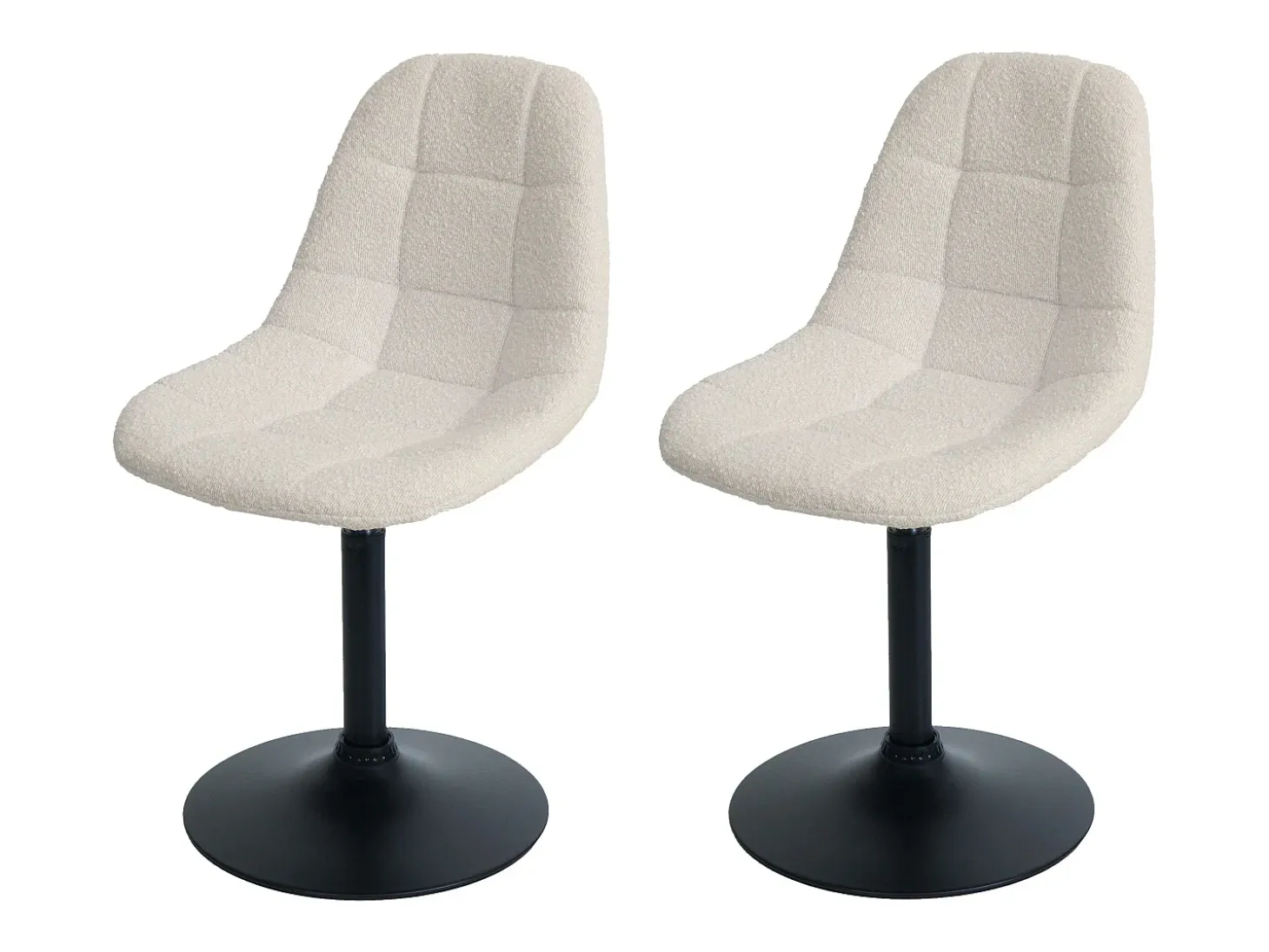 Silla de comedor MCW-A60 (set de 2), beige