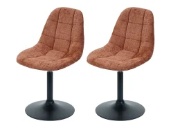 Silla de comedor MCW-A60 (set de 2), terracota