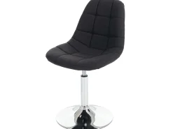 Silla de comedor MCW-A60 (set de 2), textil gris oscuro