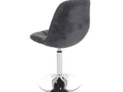 Silla de comedor MCW-A60 (set de 2), textil gris claro