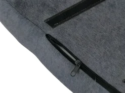 Silla de comedor MCW-B44 II (set de 2), tela/textil gris oscuro