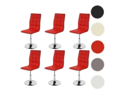 Silla de comedor MCW-C41 (juego de 6), rojo