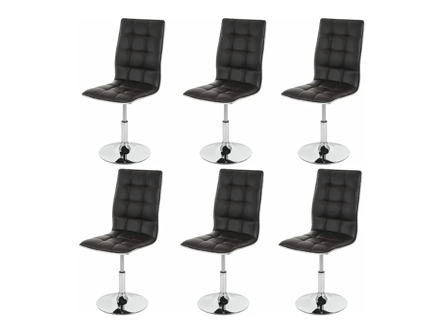 Silla de comedor MCW-C41 (juego de 6), marrón