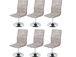 Silla de comedor MCW-C41 (juego de 6), vintage pebble grey